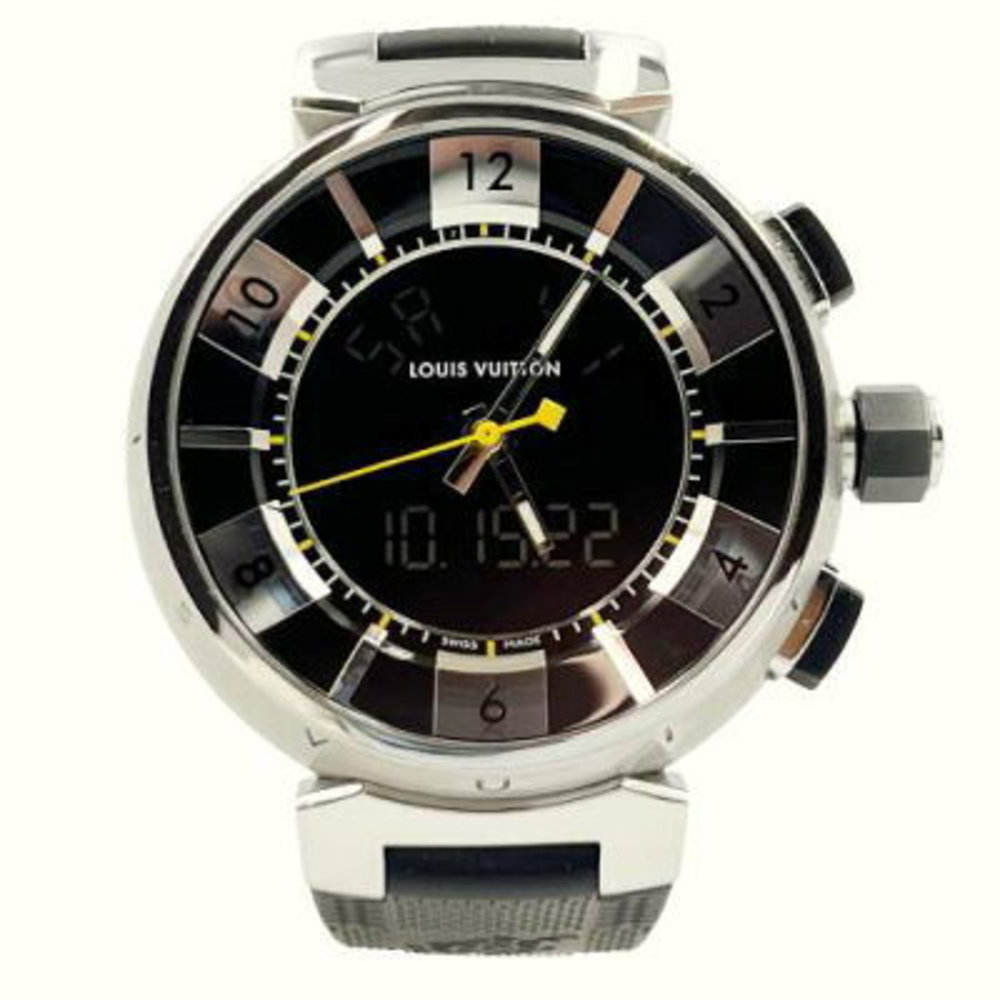 Louis Vuitton Tambour Black Date B